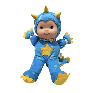 Goldberger Baby’s First Dino Doll Boys Plush Blue and Yellow 14 Inch X 6 Inch